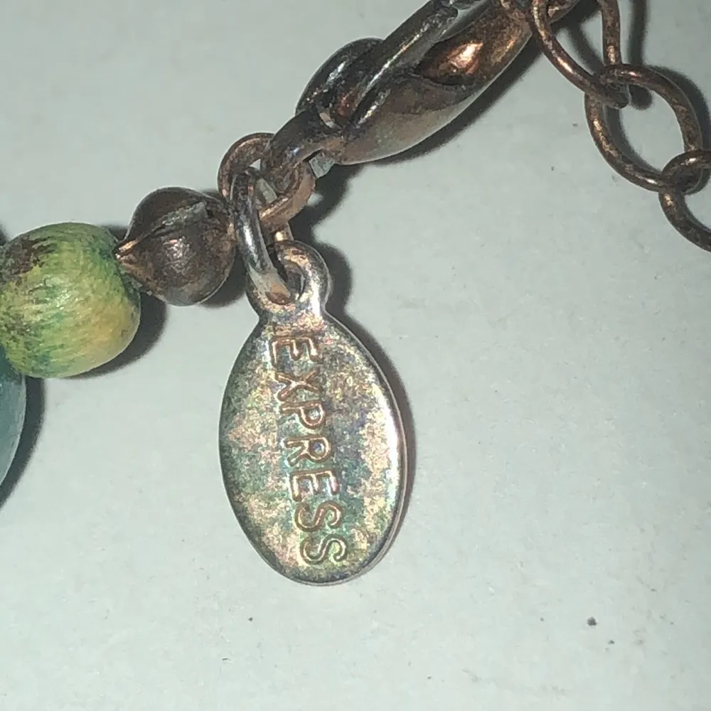 Teal Green HUGE Chunky Beaded Boho Statement Necklace - Image 2