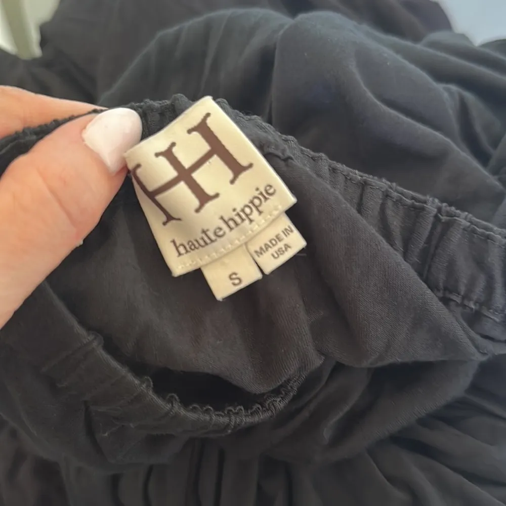 Haute Hippie Strapless Black Jumpsuit Harem Pants - Image 7