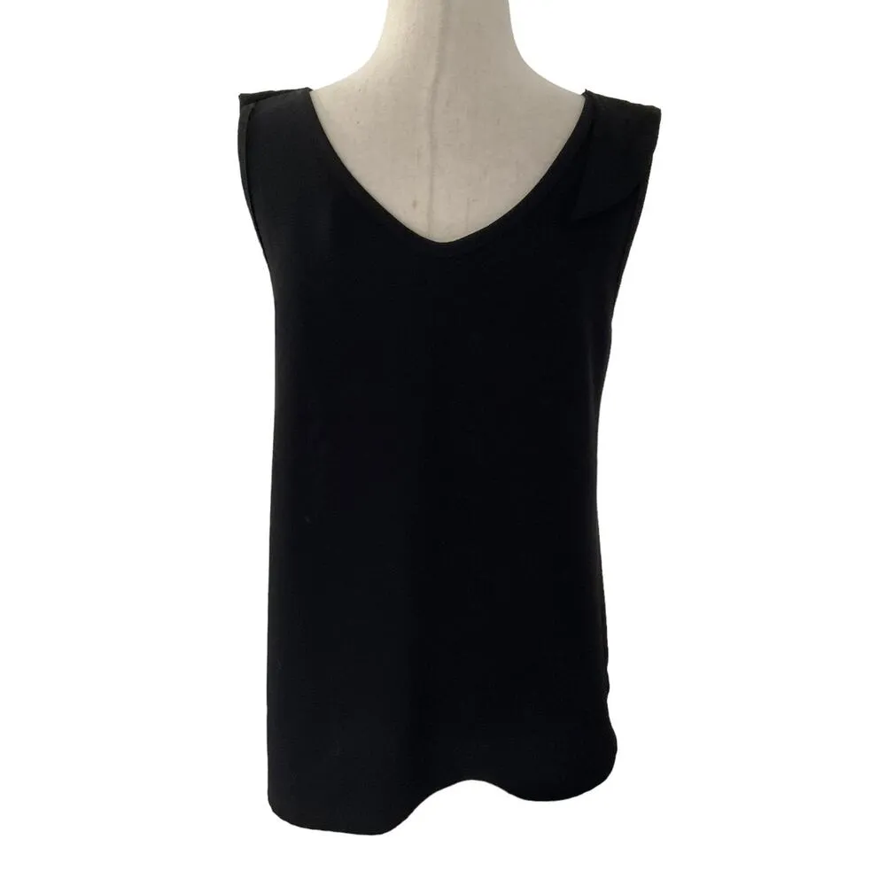 Betsey's Boutique Shop Black&White Striped Sleeveless Top Women's Small | 13 - Image 2