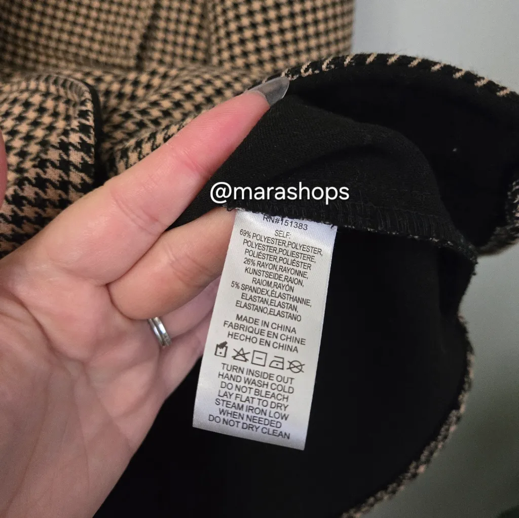 Current Air Houndstooth Printed Shirt Jacket - Image 9