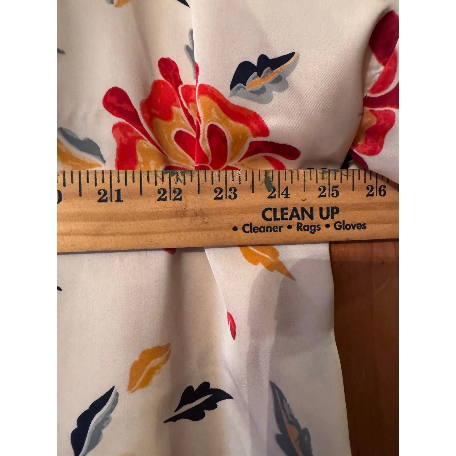 Floral Kimono Duster Jacket Bohemian Open Front Flowy Cover Up Lined OS White Size undefined - Image 4