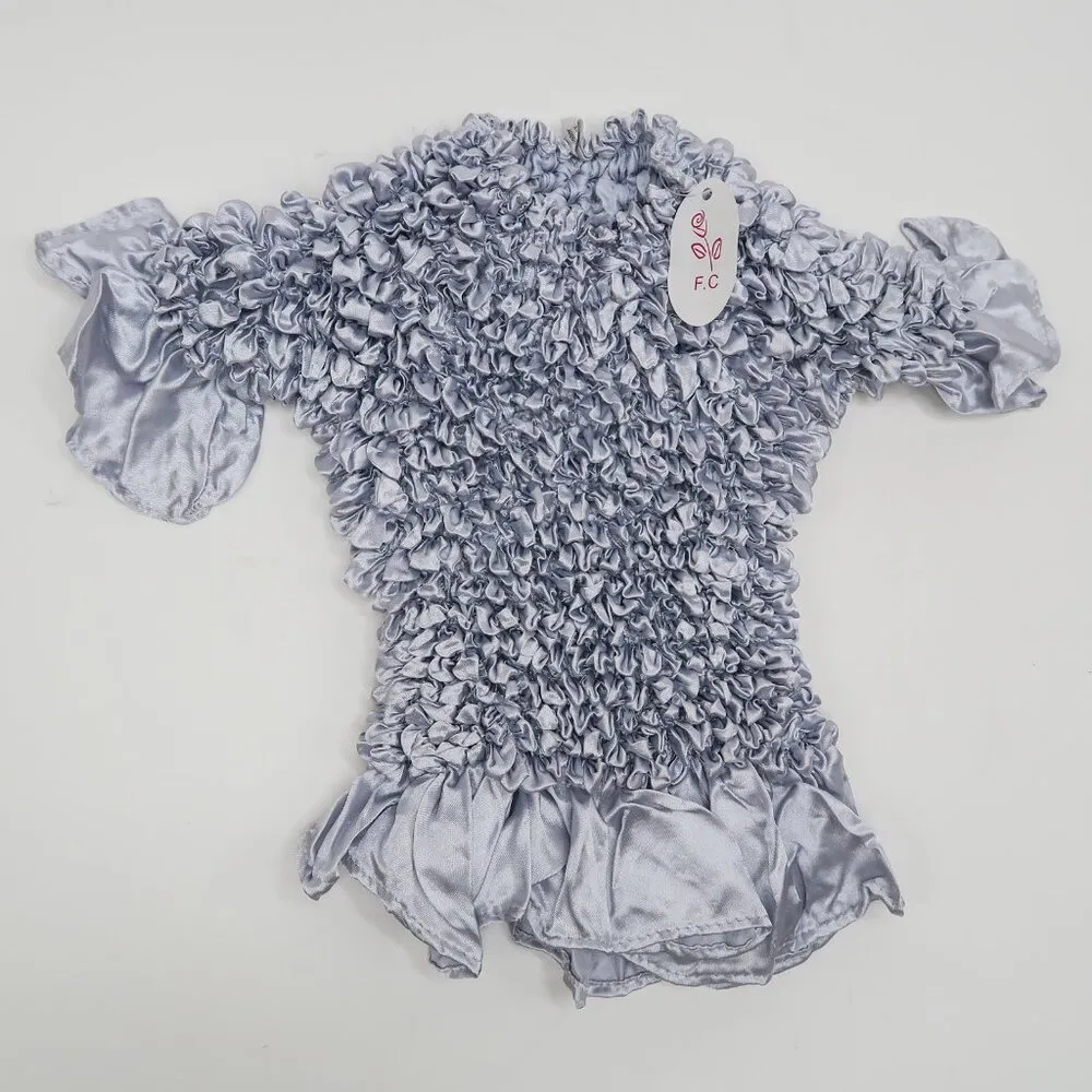 Vintage 90s Silver Bubble Popcorn Shirt Size M - Image 6