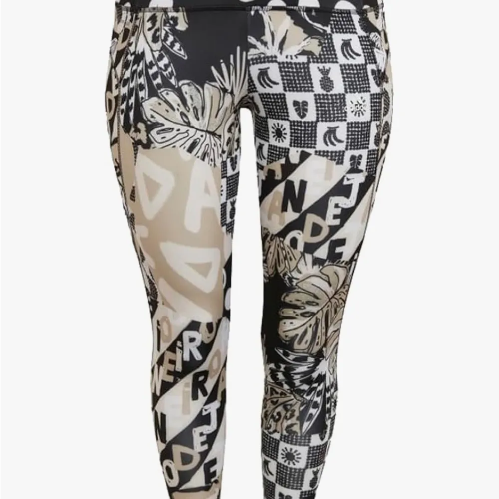 Adidas X Farm Rio High Rise Tight Fit Leggings NWT XS Black - Image 2