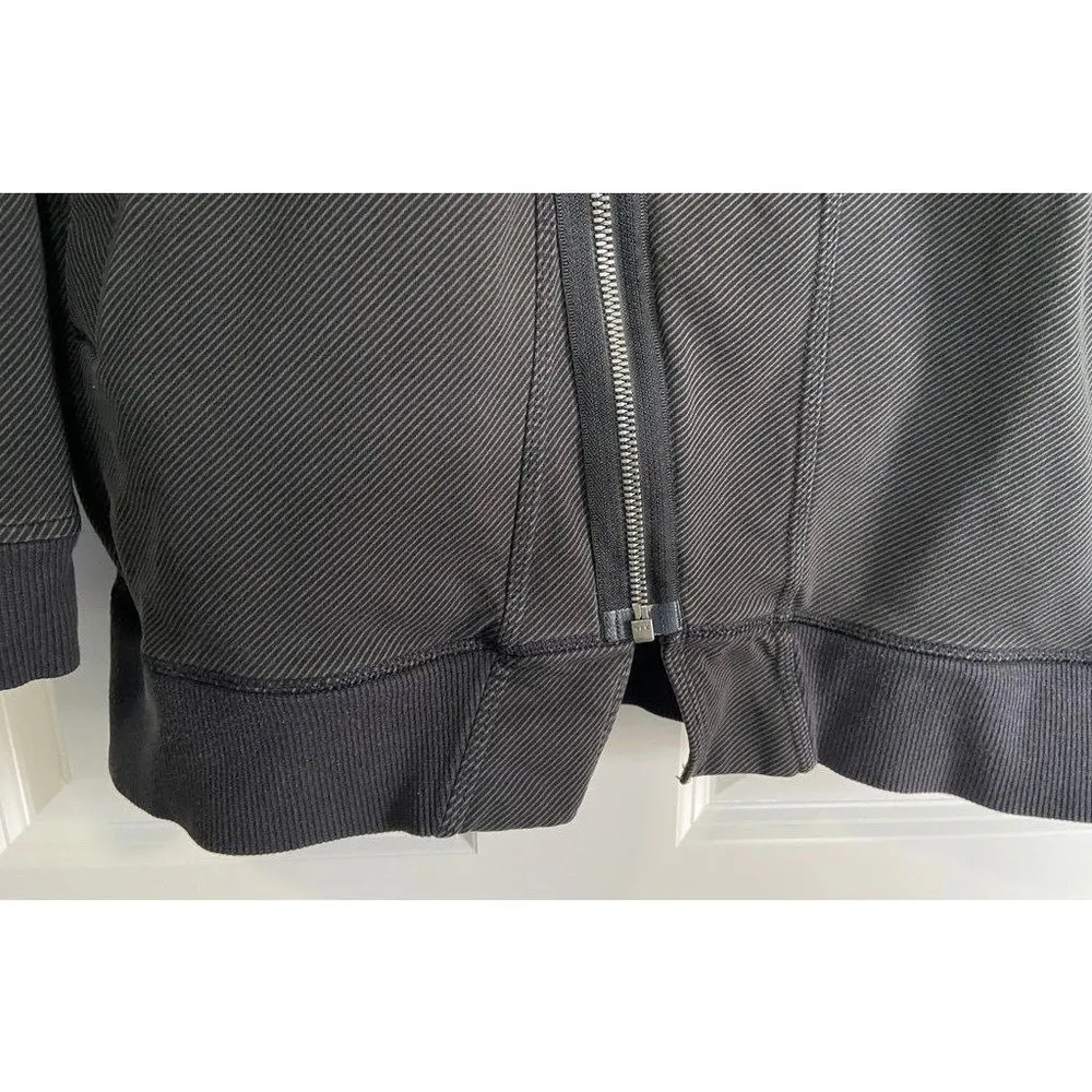 Lululemon Mula Bundle Wrap Black Asymmetrical Jacket Full Zip Moto Womens 6 or 8 - Image 5