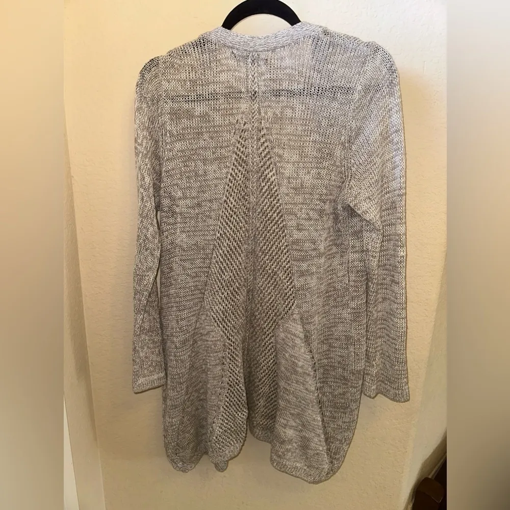 Tahari Gray Open Cardigan Long Sleeve Size 1X - Image 2