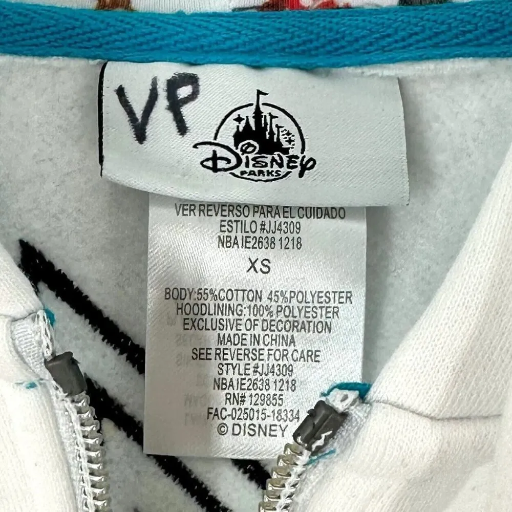 NEW Disney Parks 2019 Disneyland Mickey Mouse Embroidered Hoodie Jacket Size XS - Image 6