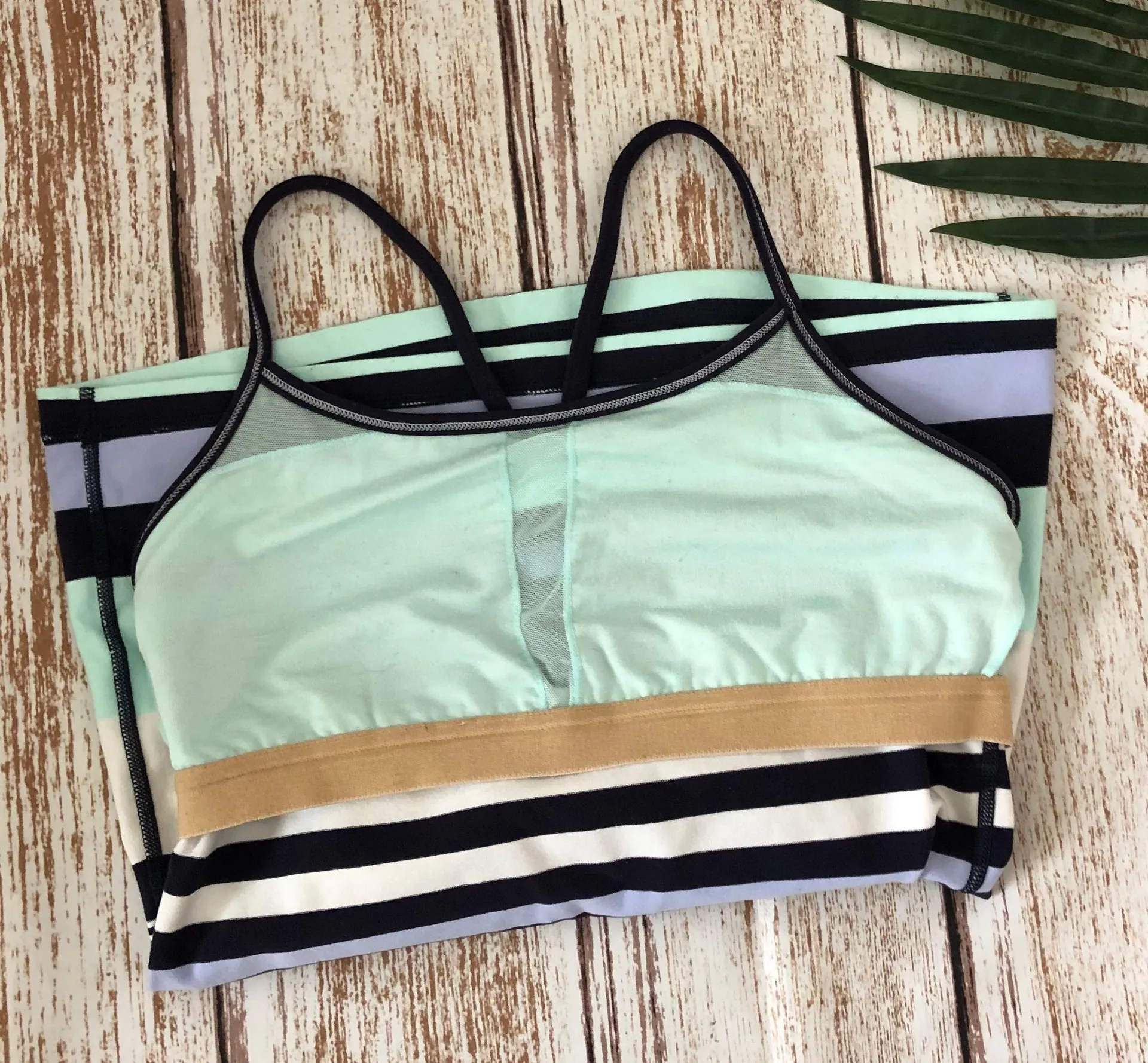 Striped Power Y Tank Top Size 6 - Image 5