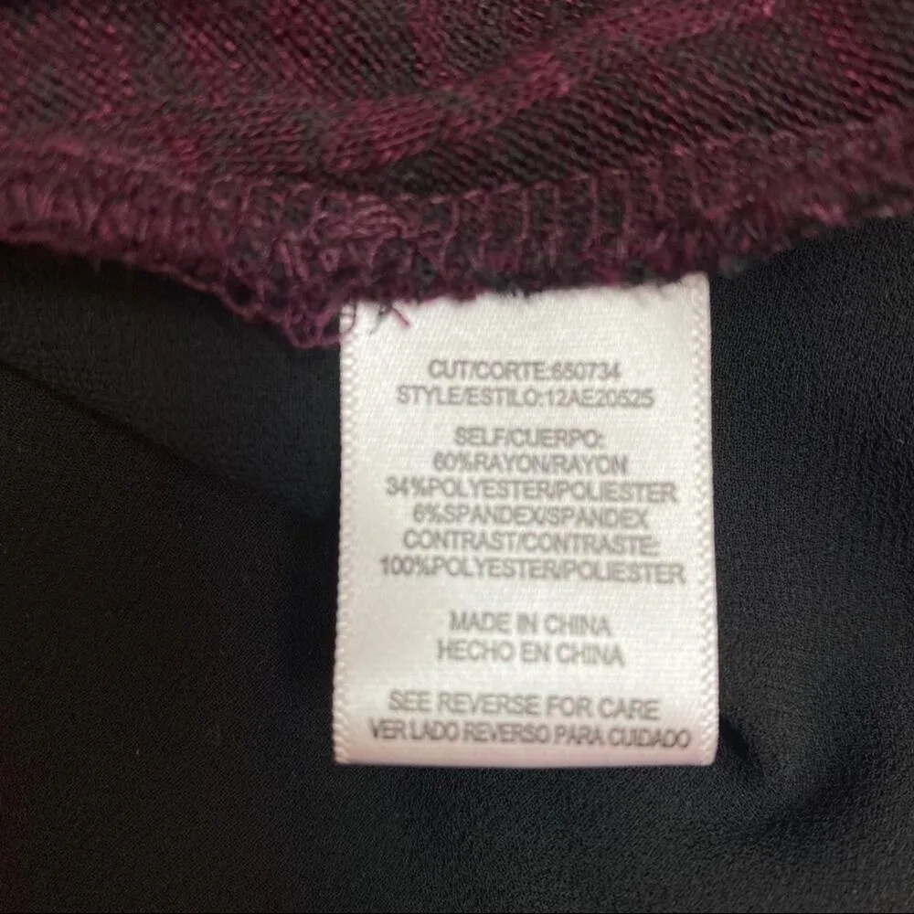 Halo Rayon Lined Sheer Accent Sweater Small - Image 6