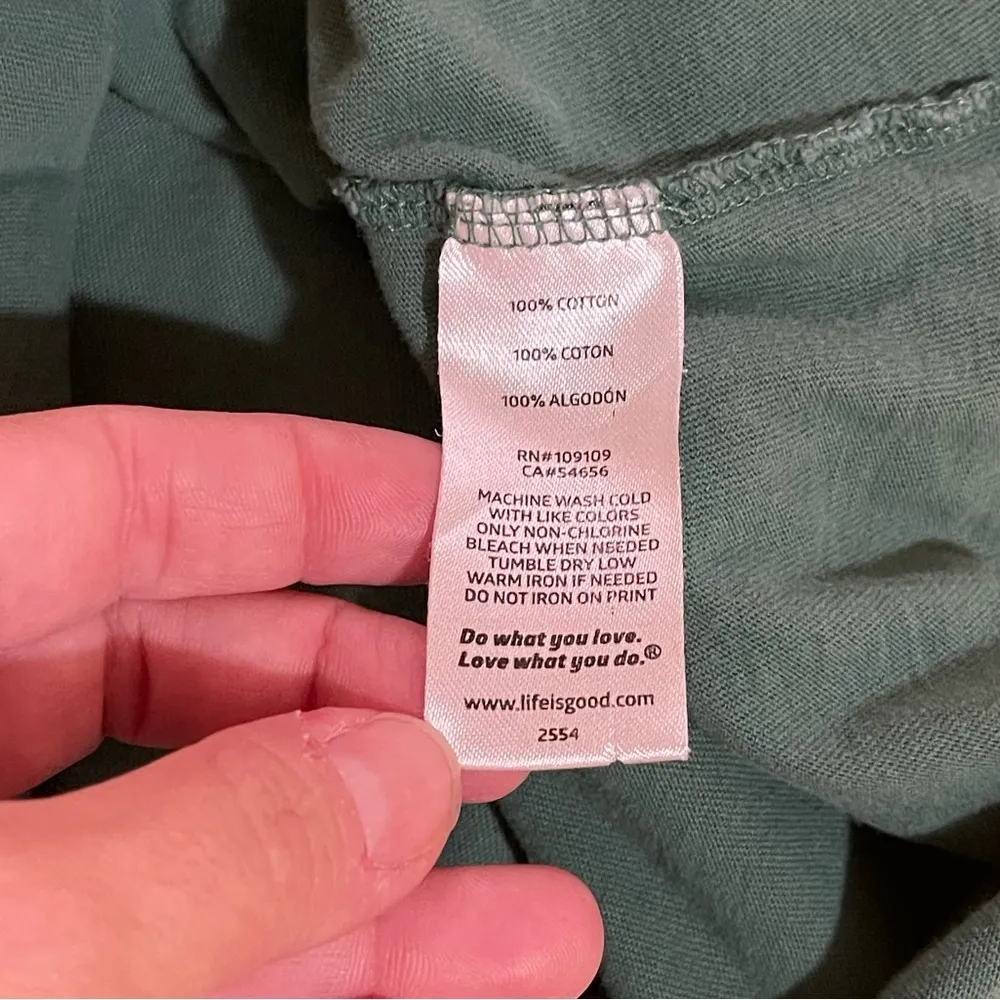 Women's Life is Good Girl’s Night Out camping long sleeve shirt Medium - Image 5