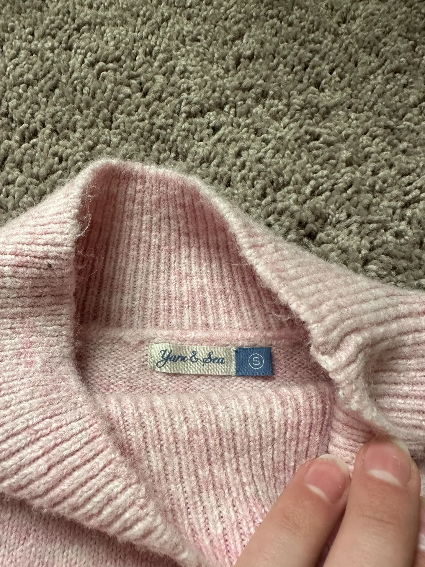 Wide Arm Pink Sweater - Image 4