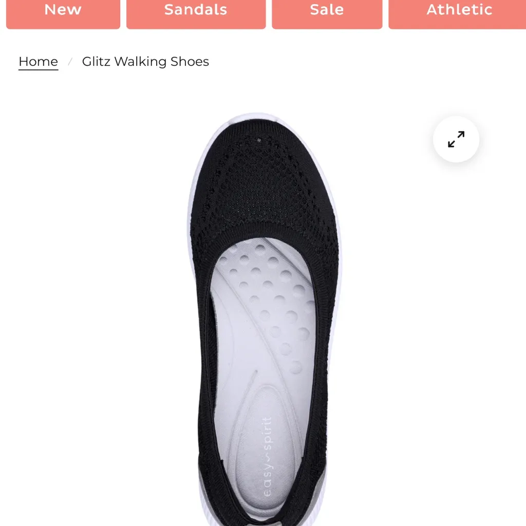 Black and Gray Women's Easy Spirit Glitz Slip - Image 4