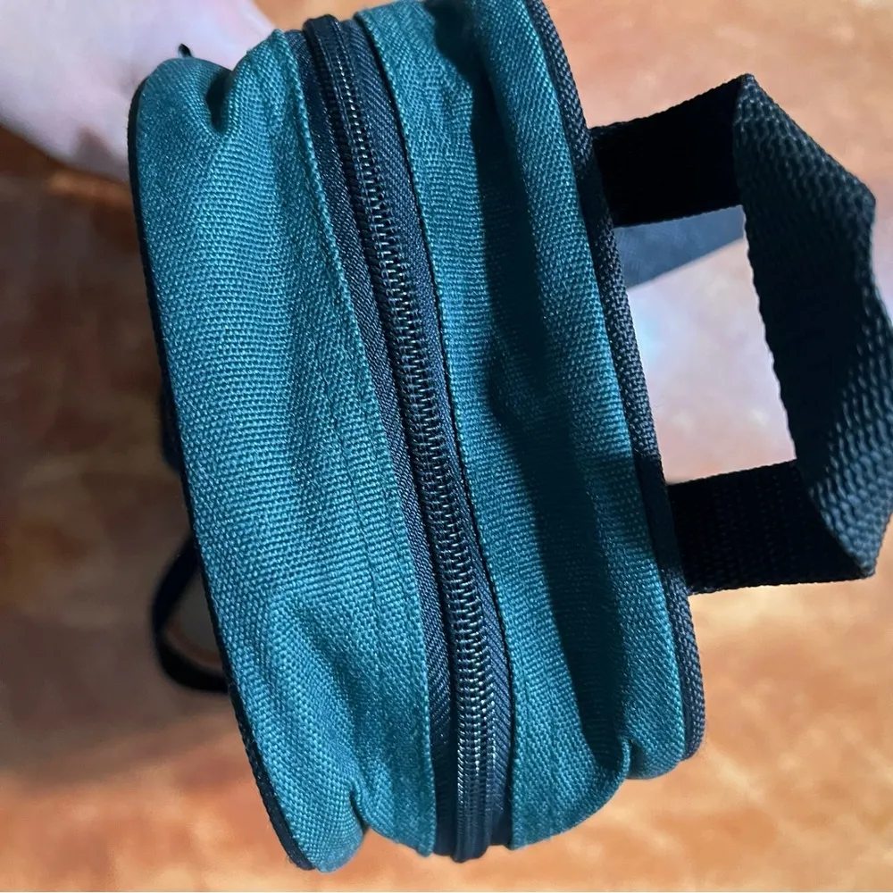 Vintage Disney Mickey Unlimited Mini Backpack Hunter green burgundy navy 90s - Image 6