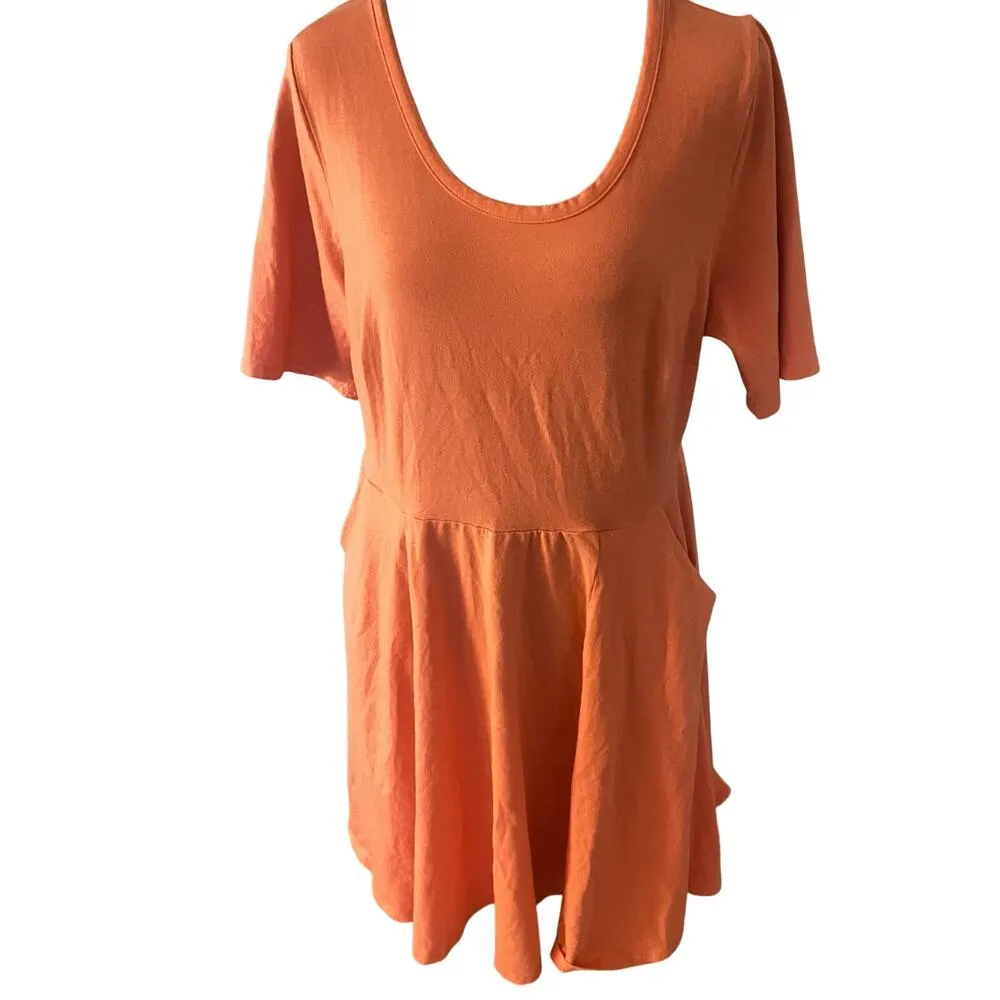 Torrid Foxy Skater Mini Dress 1X Women’s Living Coral - Image 2