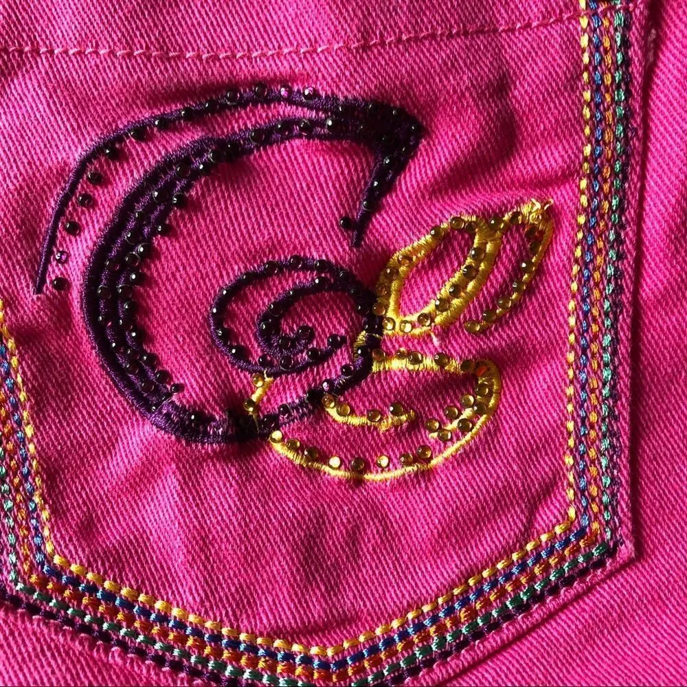 Coogi Australia Women Authentic Shorts Pink Denim - Image 5