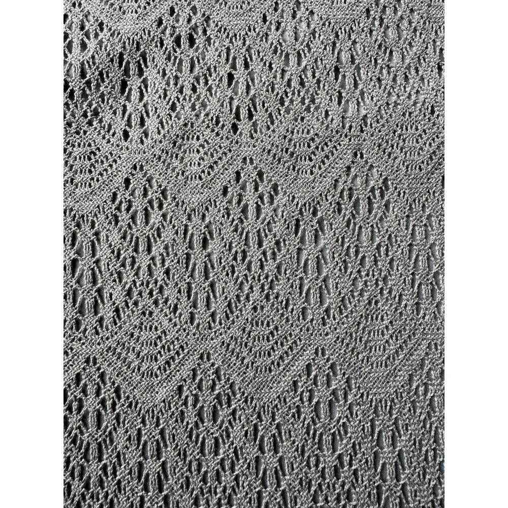 NWT Downeast Peaceful Embroidered Scalloped Dress frosty grey size large - Image 6