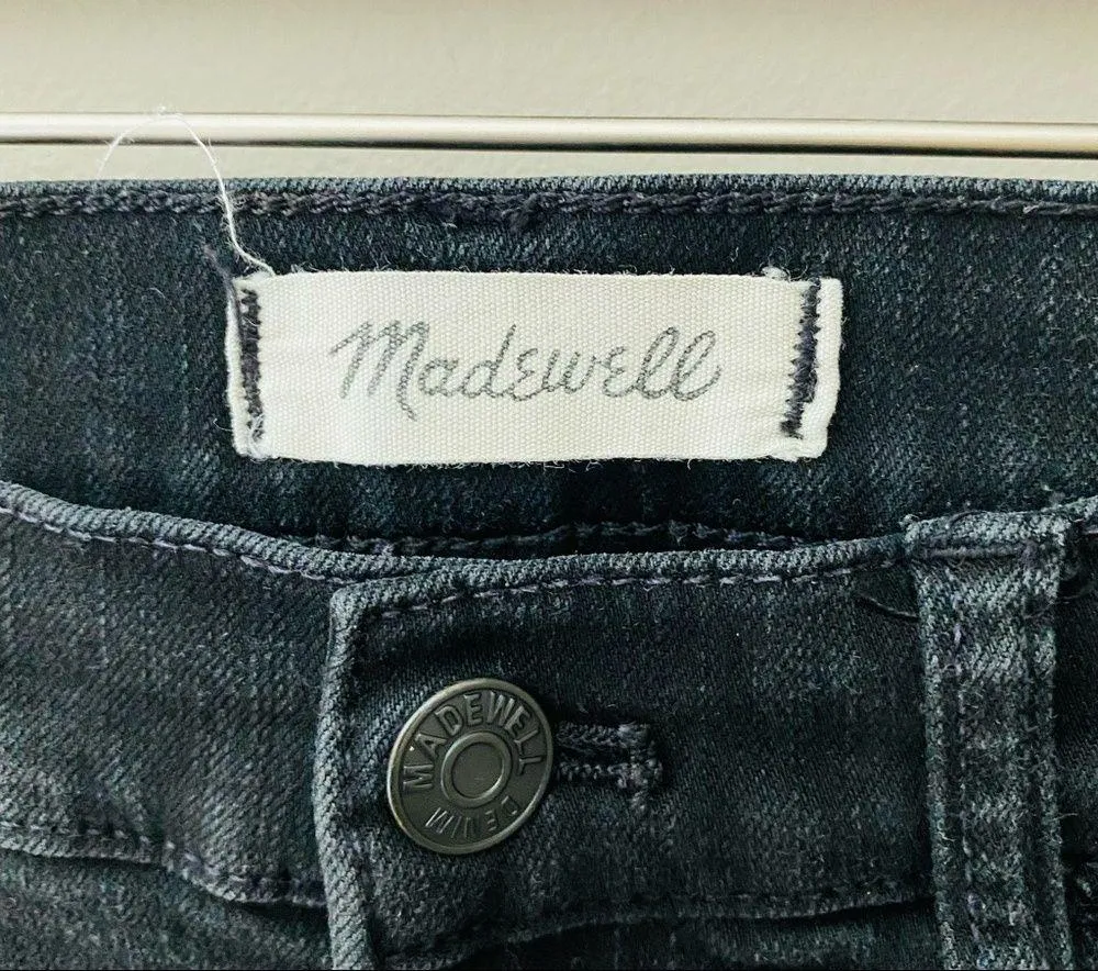 Madewell Roadtripper Denim Jeans Black Sz 27 - Image 6