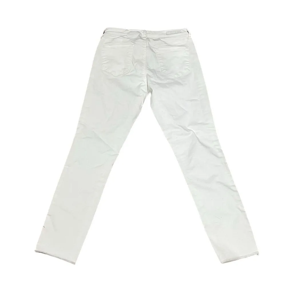 Articles of Society Women's Skinny White Jeans Size 27 Stretch Denim - Image 3