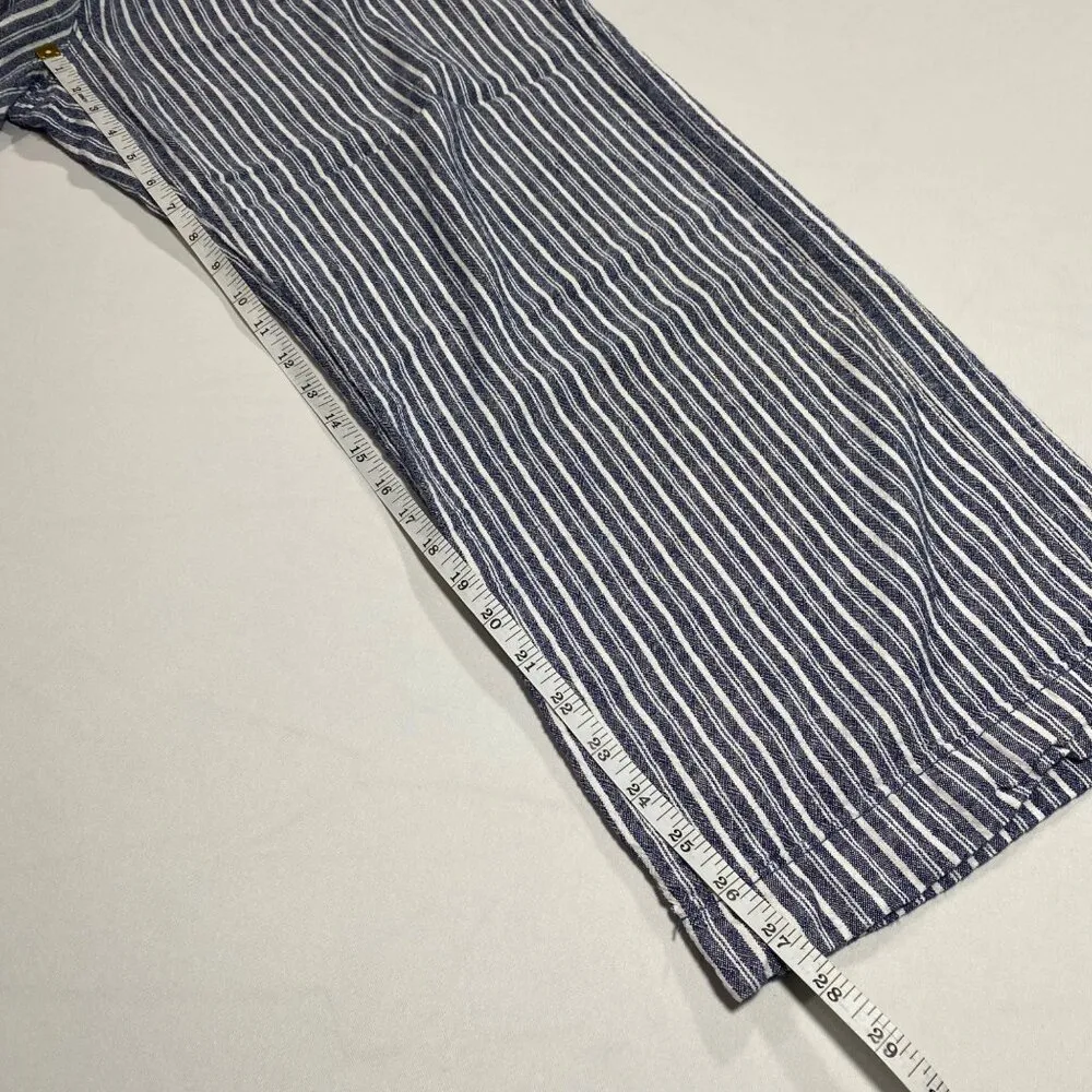 Blue & White Striped Womens Lounge Pants XL By Briggs - Image 4