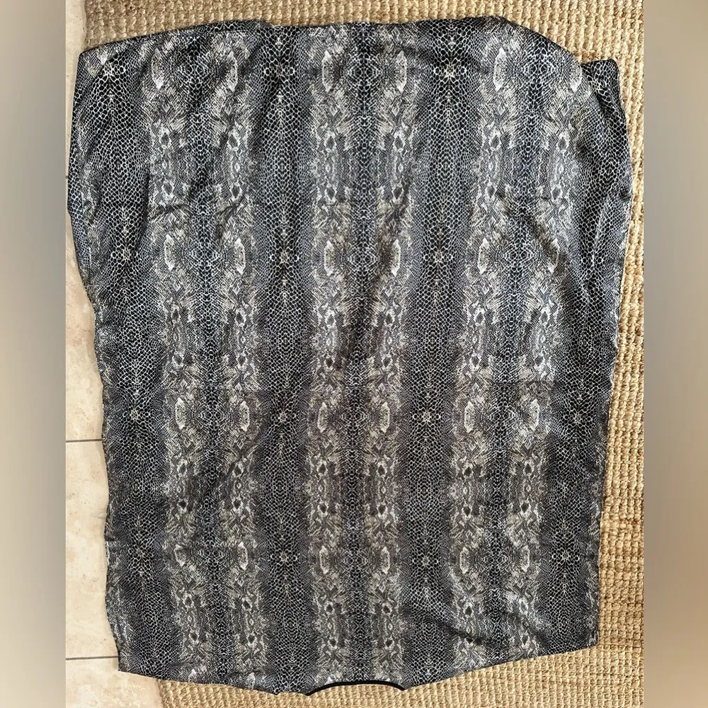 Winlar Women's Vintage Kaftan Black White Snakeskin print one Size Size undefined - Image 5