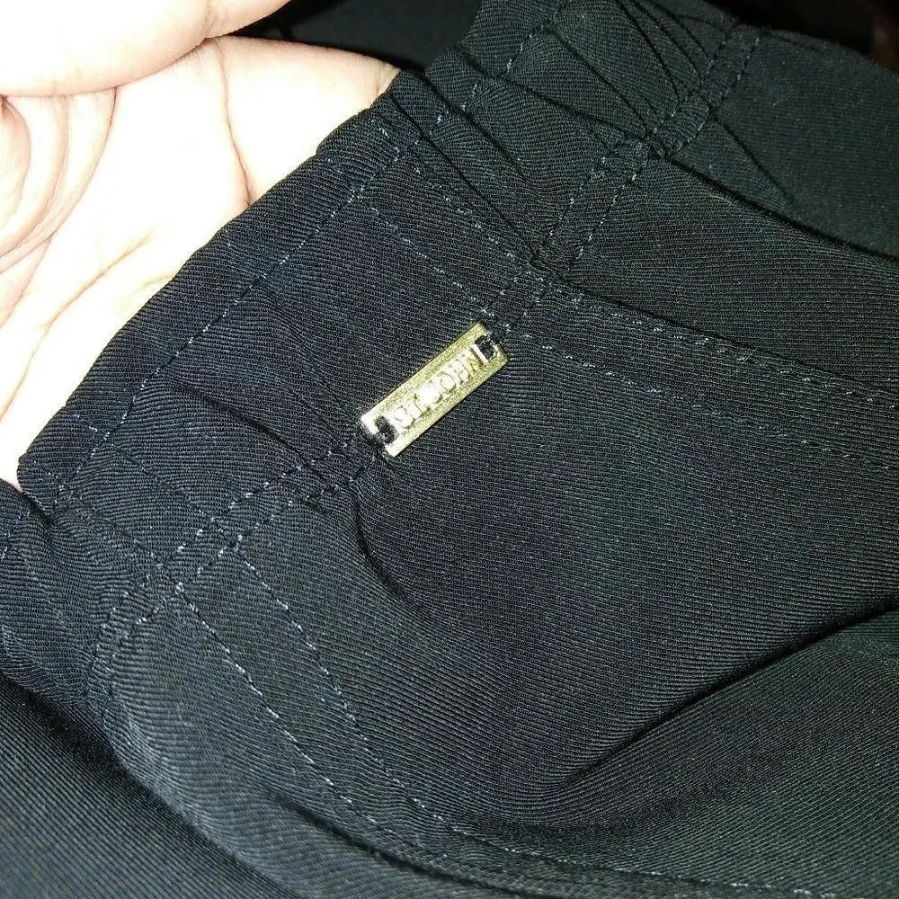 St. John Black Medium Stretchable Pants Work Office Cozy Chic Dark Academia - Image 4