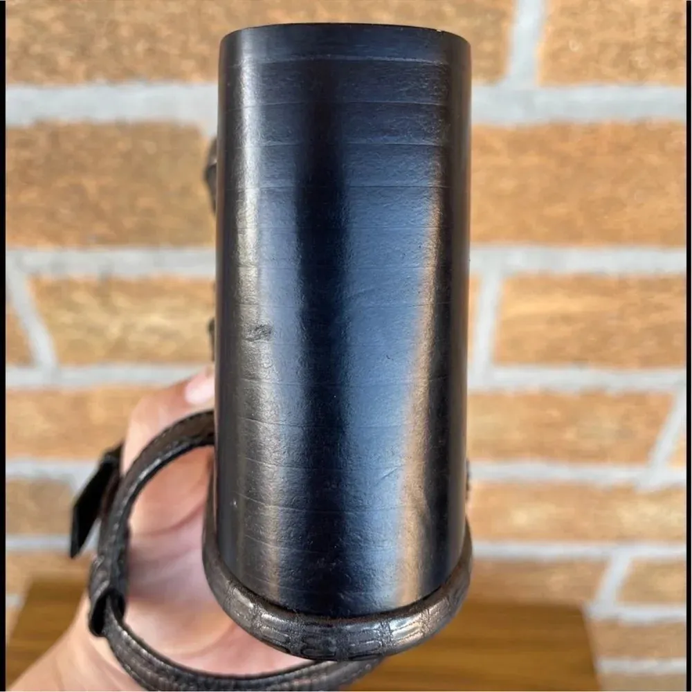 Lanvin Paris cylinder heel pewter shoes 39.5/8.5 Gray - Image 8