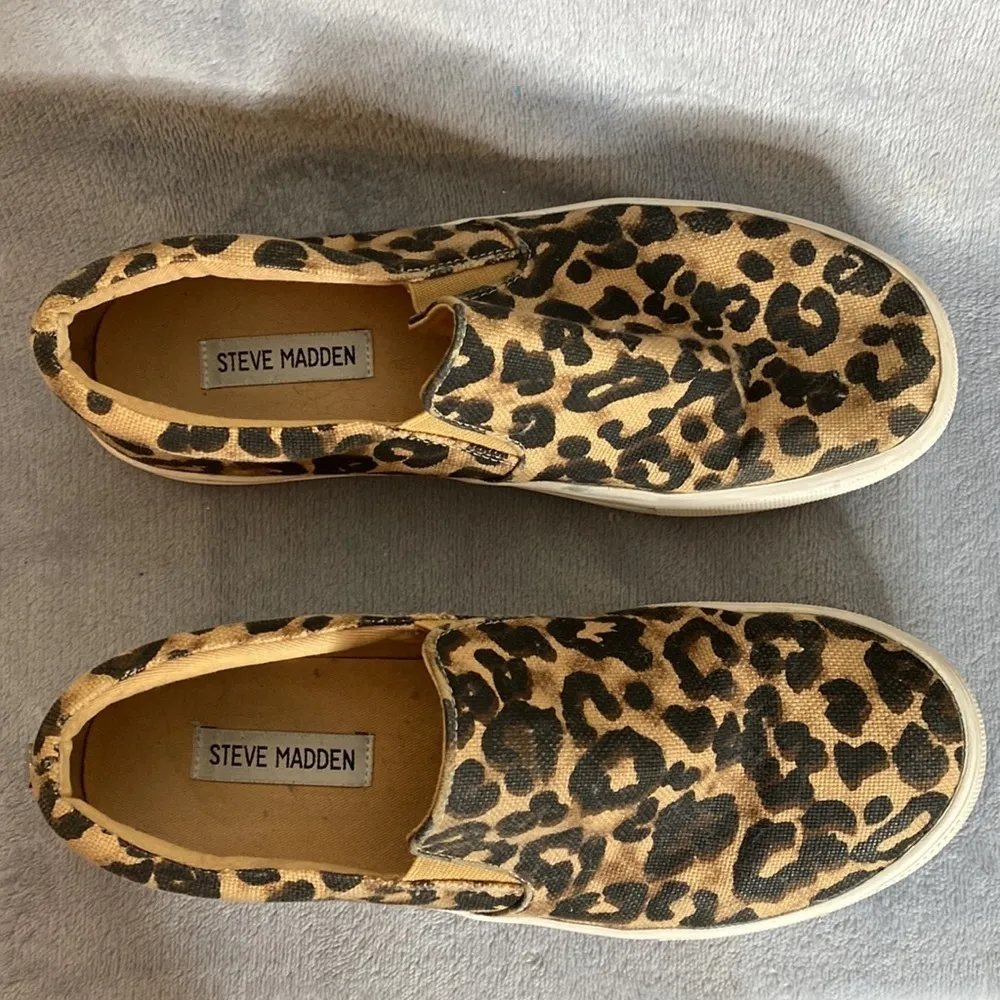 Steve Madden Women's Gills Fashion Sneaker Leopard Size 8.5 - Image 6