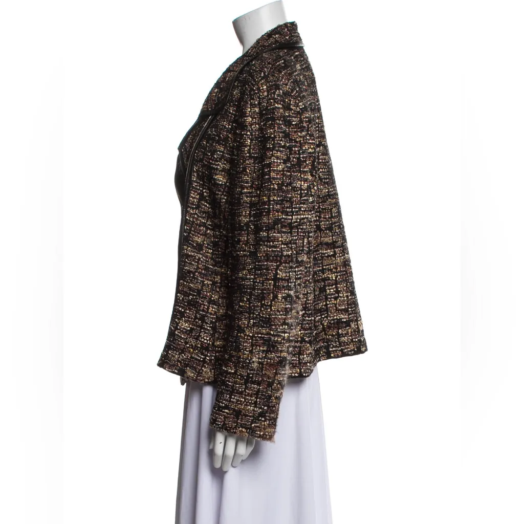 St. John Tweed Pattern Blazer - Image 3