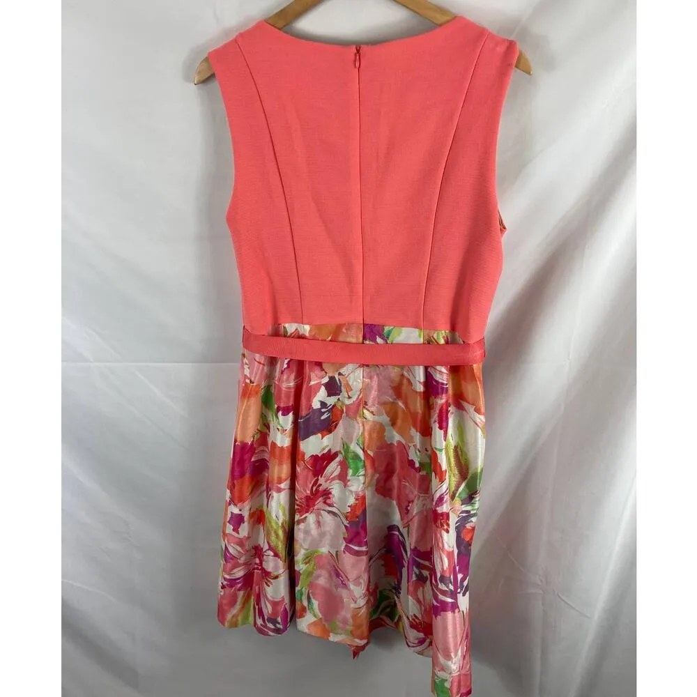 Robbie Bee Floral tie waist sleeveless dress 10 - Image 6