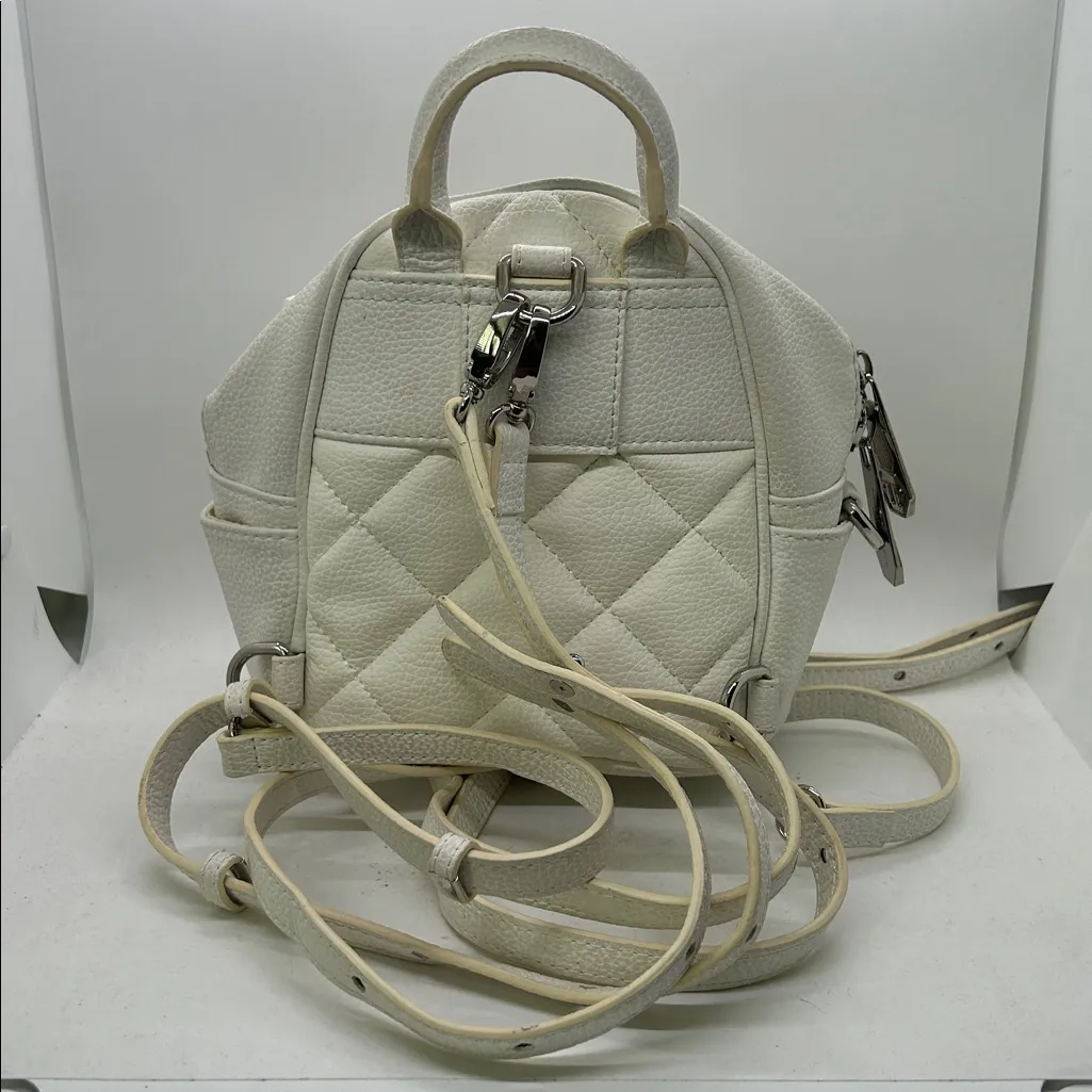 Philipp Plein White Leather Studded Adjustable Straps Backpack Bag 🌺🌺 - Image 2