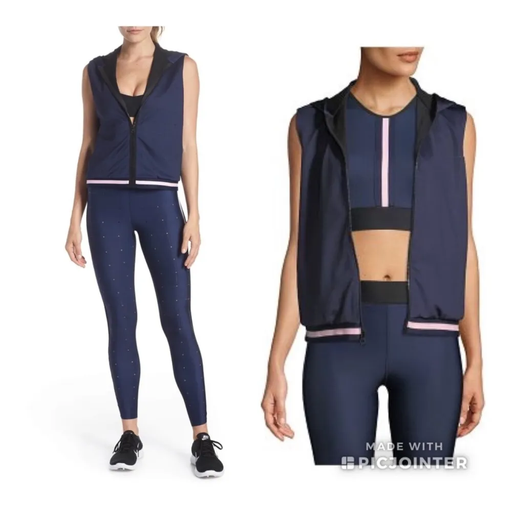 Ultracor Quiltline Flux Vest Navy Blue Pink XS Perforated Athletic - Image 5