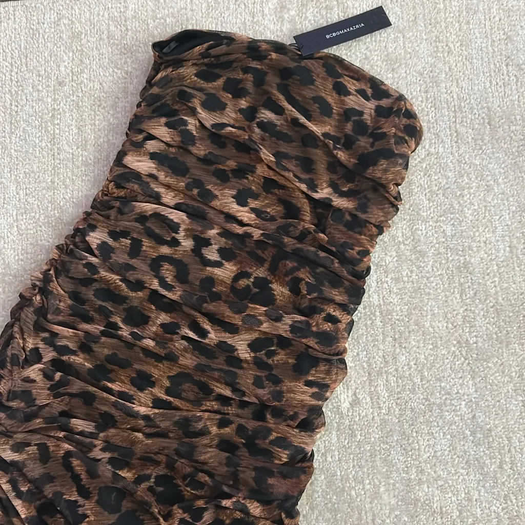 bcbgmaxazria leopard print dress - Image 2