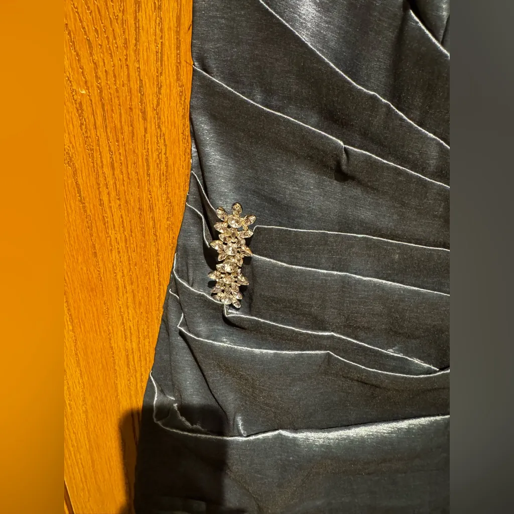 JS Collections Teal  Gown - Image 10