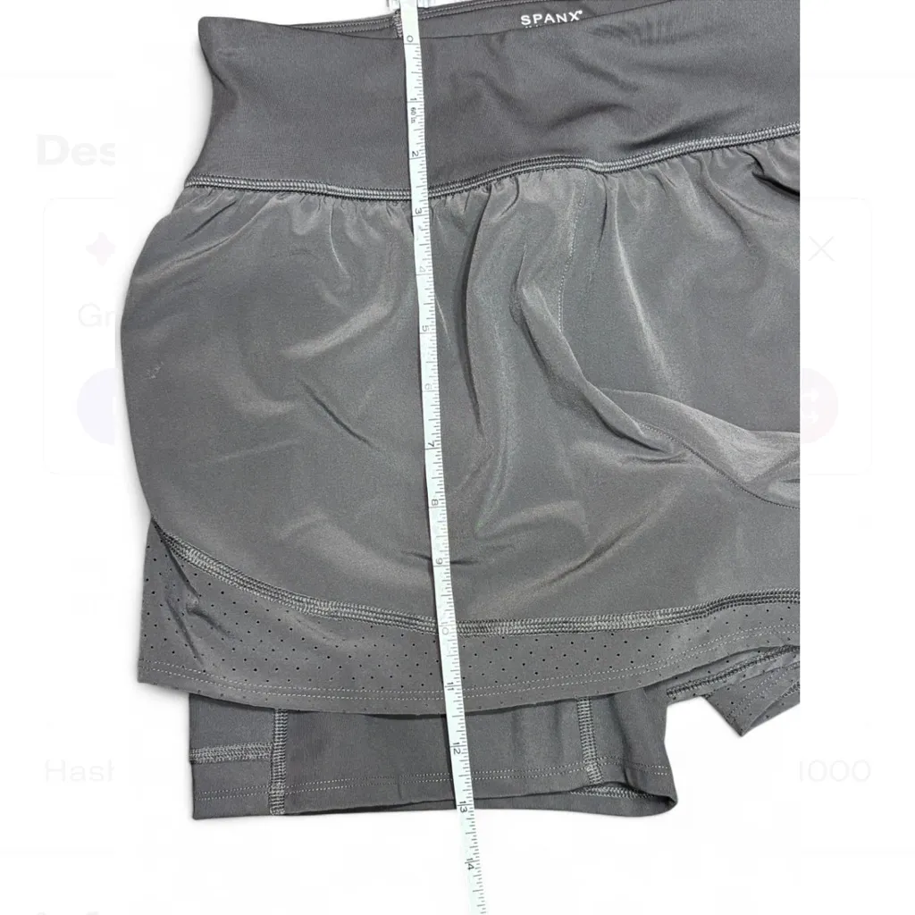 SPANX Dark Gray The Get Moving Shorts 5” size Small - Image 5