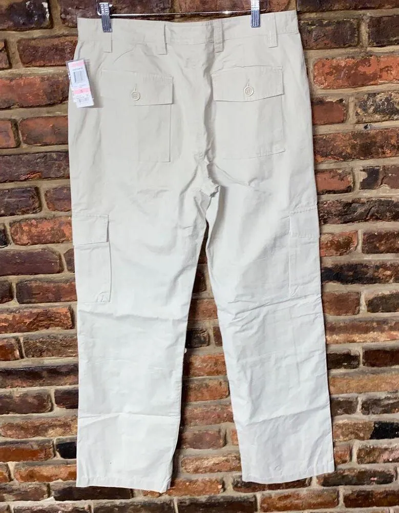 NWT INC International Concepts Beige Khaki Straight Leg Roll - Image 6