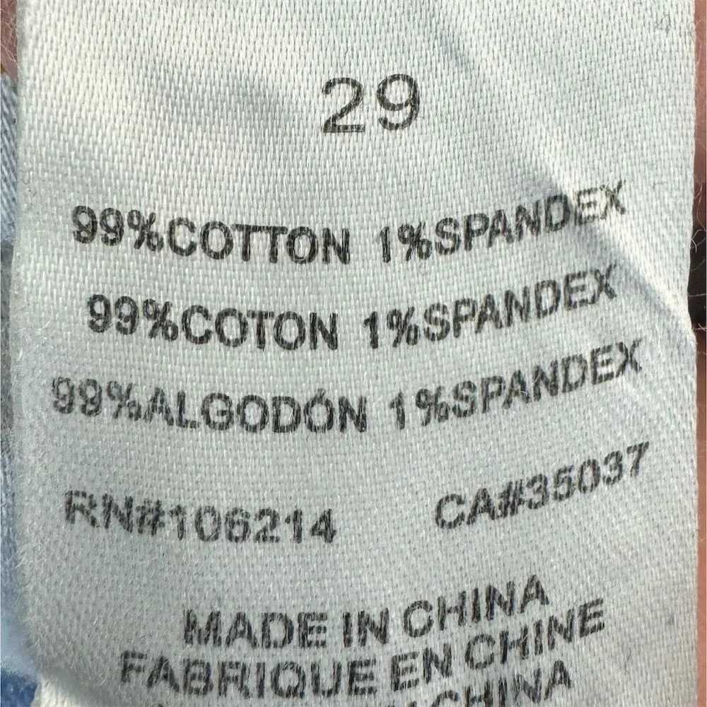 Women's Mary Jane High Rise Straight Ankle Jeans Size 29 Raw Hem - Image 6