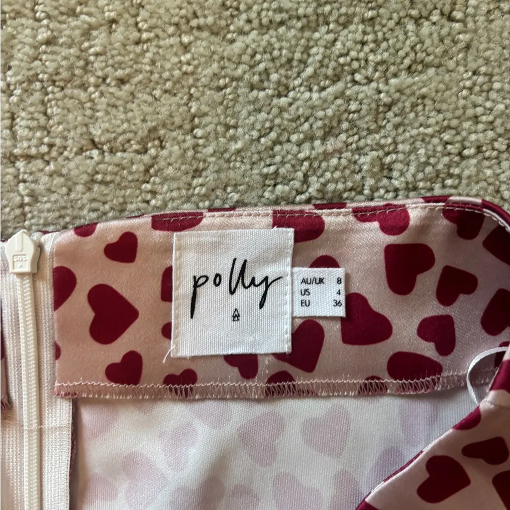 Princess Polly Red Heart Maxi Skirt - Image 4