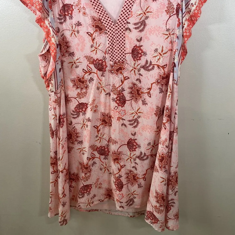 NWT Entro Watch For You Blush Pink Floral Dress - Image 5