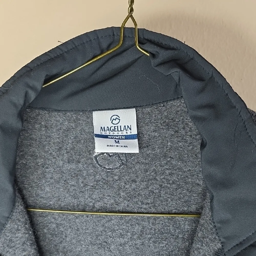 Magellan Outdoors Jacket Zip Up Gray Medium - Image 2