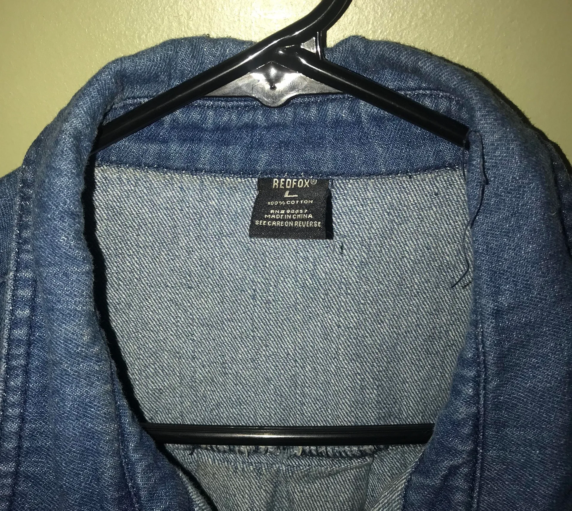 Red fox Denim High/Low Button - Image 4