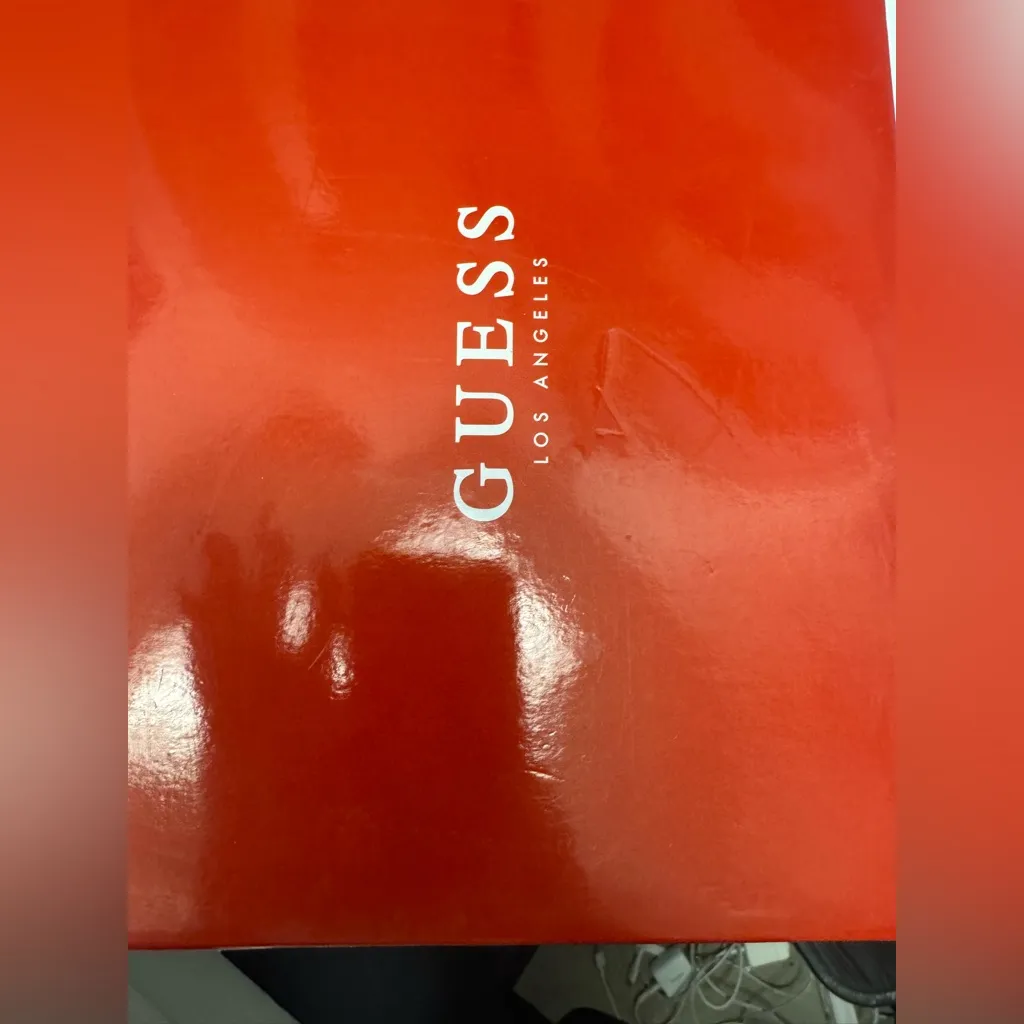 Guess Gold Strappy Stiletto Heels - Image 5