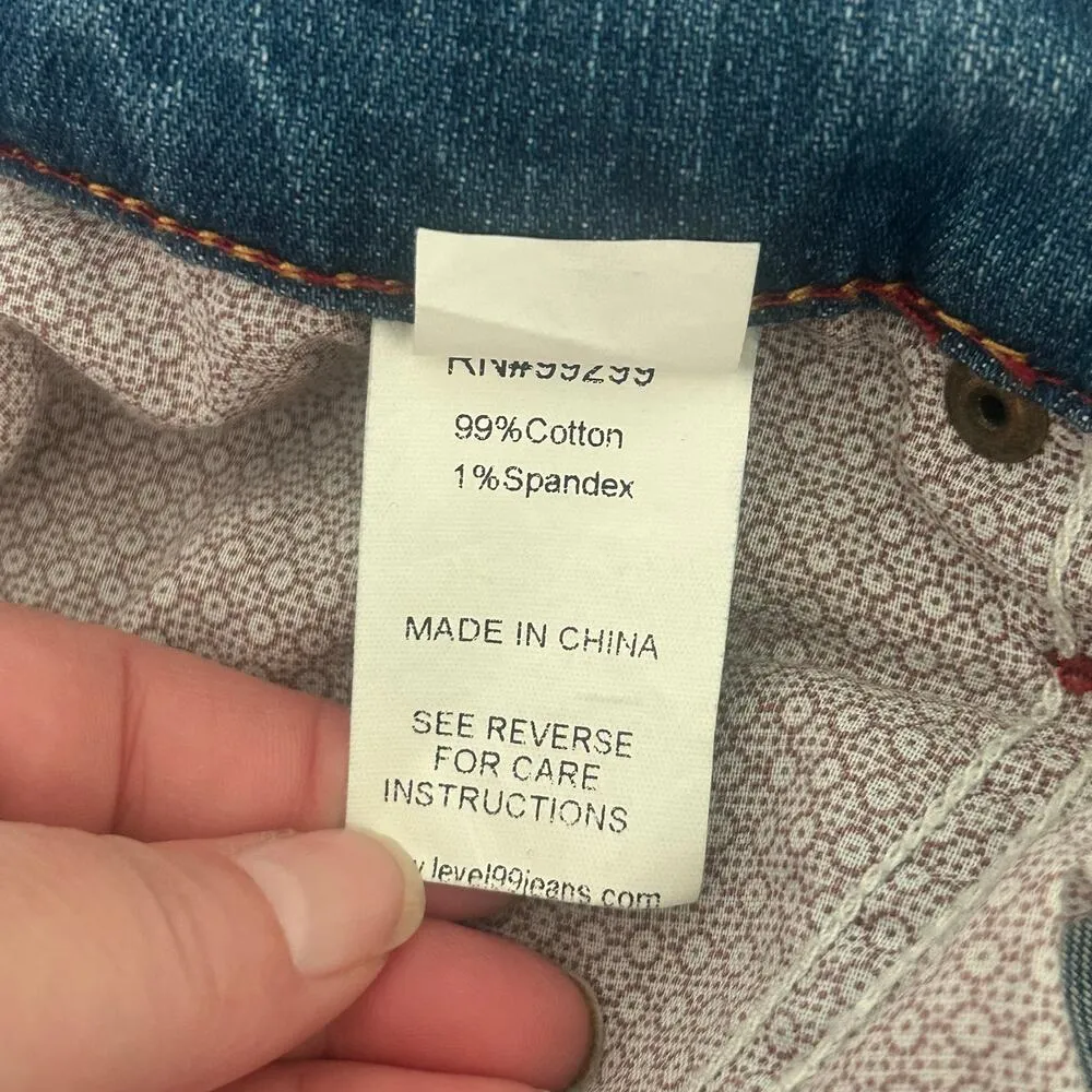 Level 99 Women's Sarah Twisted Seam Tomboy Light Wash Jeans Size 27 Blue - Image 9