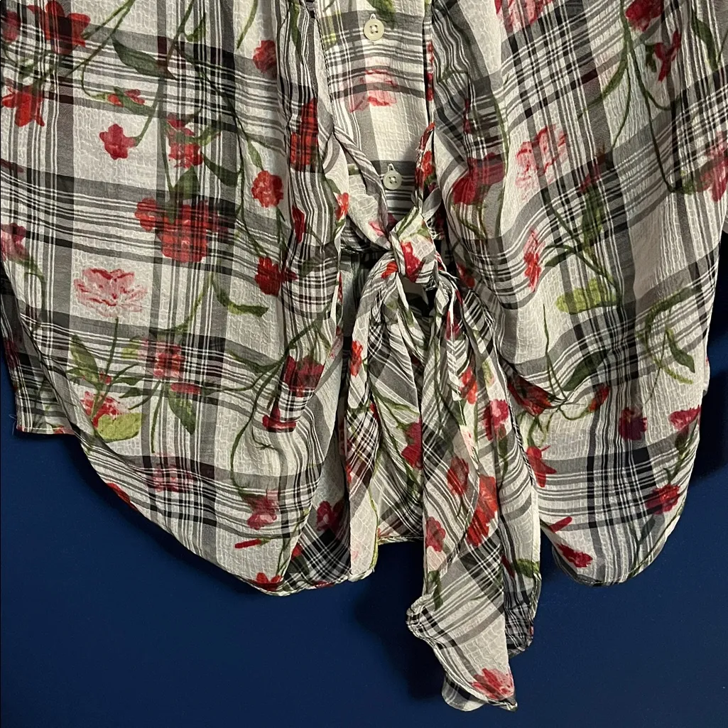 Rachel Roy NWT  Collection Sheer Button Down - Image 3