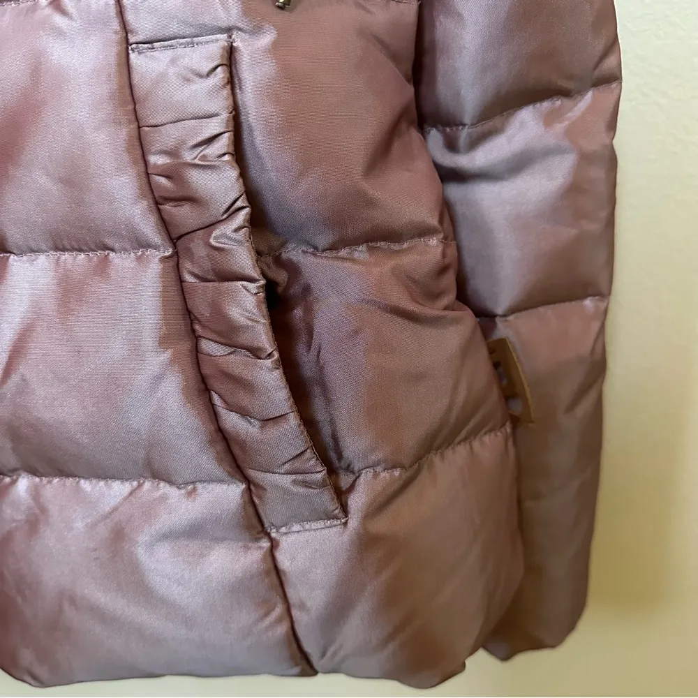 Only brand Love Collection Eisa Down Rose Gold Hooded Puffer Jacket Sz L - Image 7
