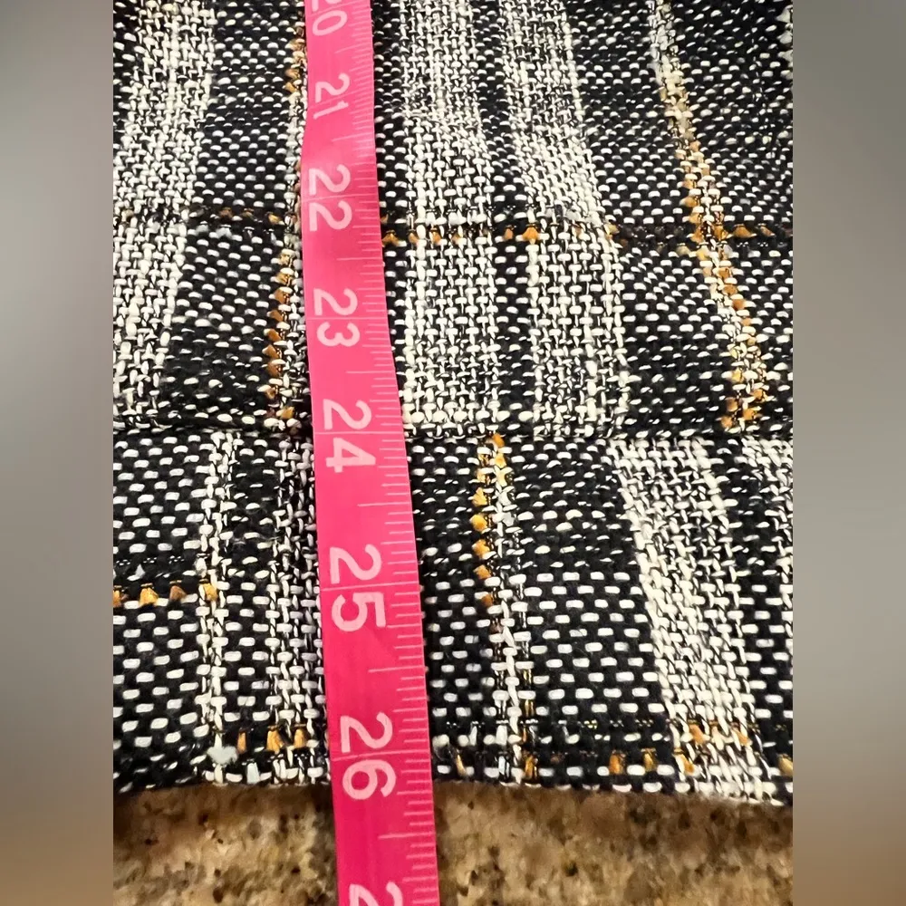 HALOGEN NAVY- BLACK LIBBIE TWEED BLAZER Size Medium EUC - Image 8