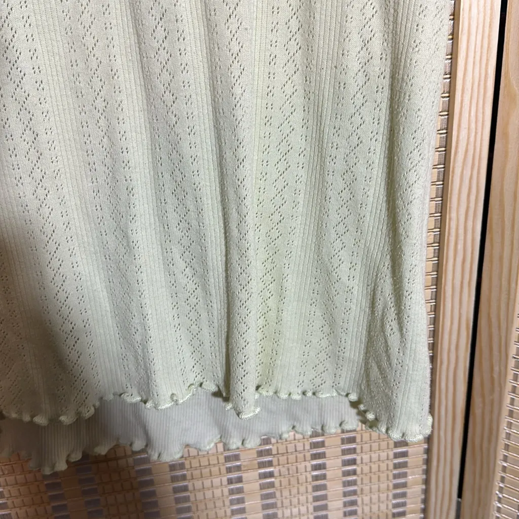 PINK Victoria's Secret Pale Green 2 Piece Summer Pajama Set Shirt Pants Medium - Image 6