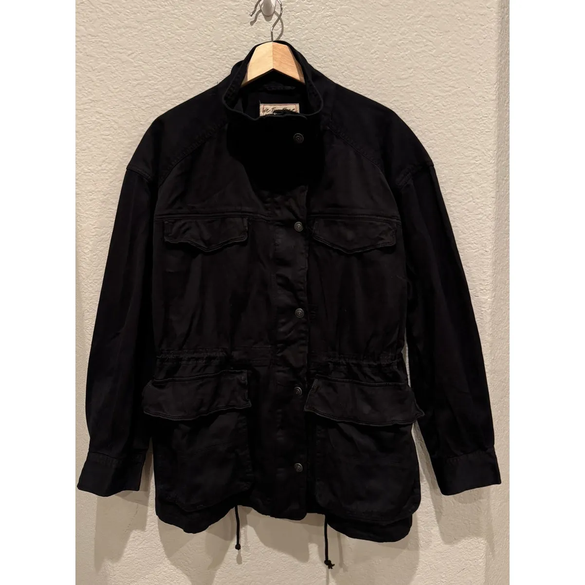 Free People Arya Cotton Twill Utility Jacket Size Medium - Image 12