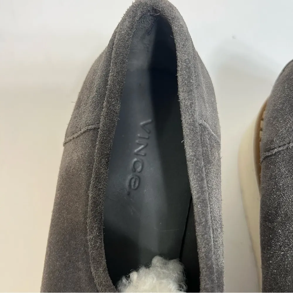 Vince Shearling Zola Suede Slip On Platform Loafer 6.5 - Image 11