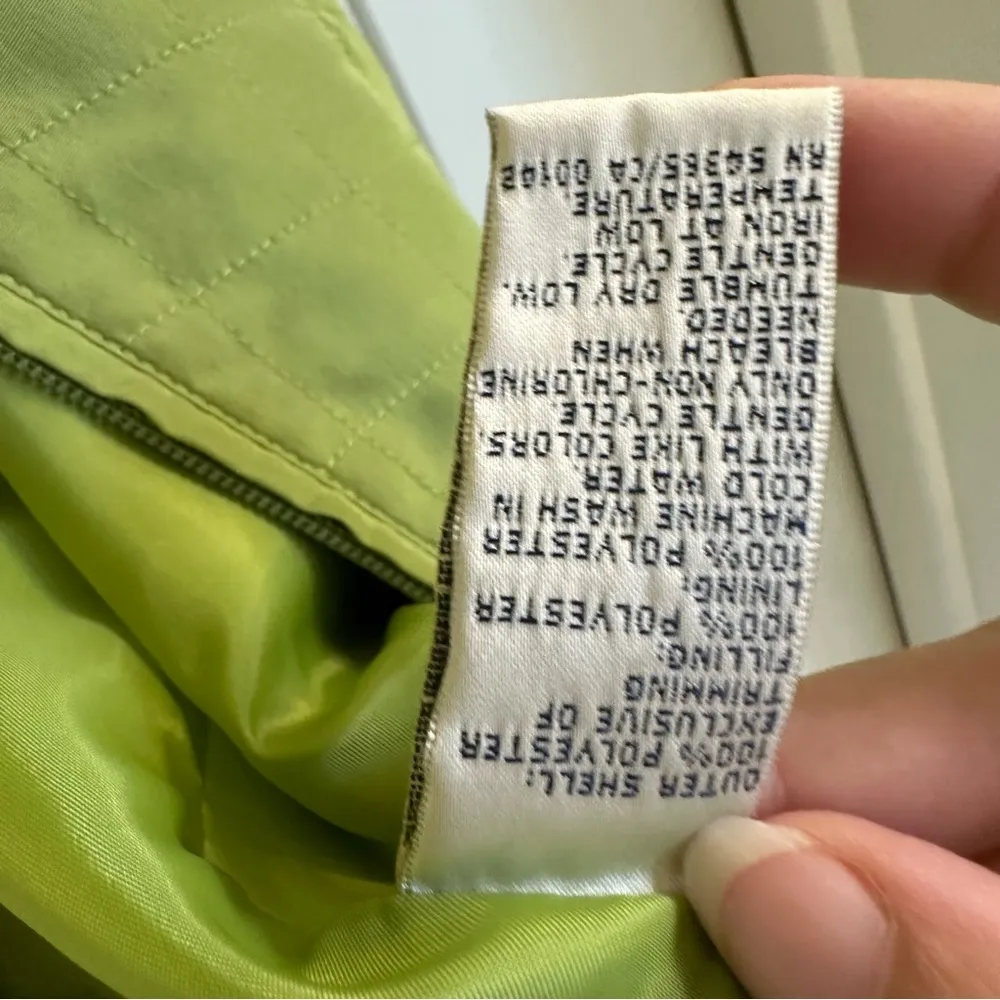 Allison Daley lime green lightweight front zip vest women 10 petite - Image 11