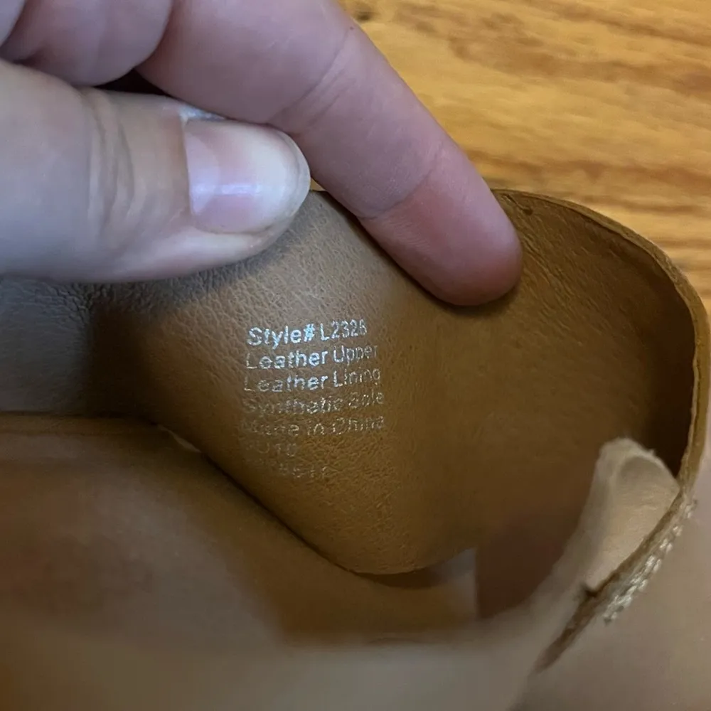 Elena Sling Back Leather Sandal Size 8 - Image 8