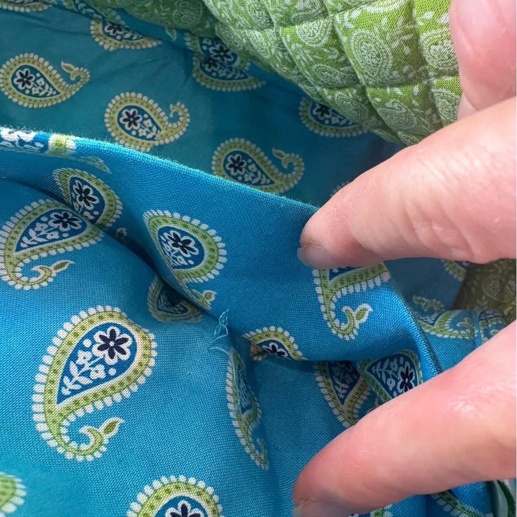 Vera Bradley Quilted Handbag – Retired Bermuda Blue - Image 5